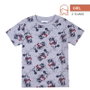Camiseta Corta Single Jersey Punto Minnie Gris 10 Años