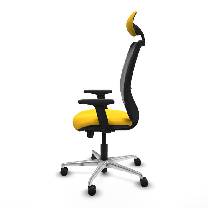 PIQUERAS Y CRESPO Silla de oficina Zulema con mecanismo Sincro/Traslack, Amarillo y Negro PIQUERAS Y CRESPO Silla de oficina Zulema con mecanismo Sincro/Traslack, Amarillo y Negro