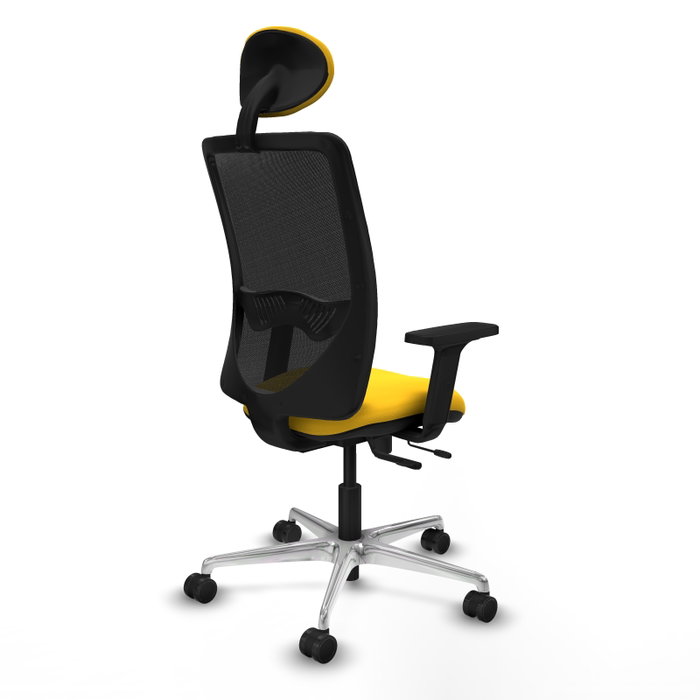 PIQUERAS Y CRESPO Silla de oficina Zulema con mecanismo Sincro/Traslack, Amarillo y Negro PIQUERAS Y CRESPO Silla de oficina Zulema con mecanismo Sincro/Traslack, Amarillo y Negro