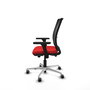 PIQUERAS Y CRESPO Silla de oficina Haches Rojo/Negro con mecanismo Sincro/Traslack