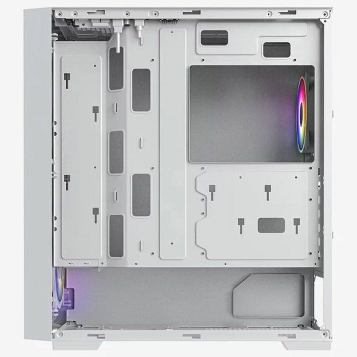 Hiditec H2 Air ARGB Torre Blanca con Ventiladores ARGB de Efecto Infinito