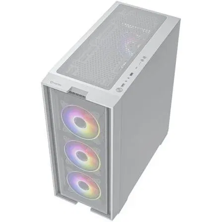 Hiditec Caja Gaming Torre H2 AIR ARGB Blanca con 4 Ventiladores LED ARGB, Cristal Templado, E-ATX, Refrigeración Líquida 360mm