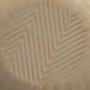 Bandeja Oro-Beige Metal 37 X 37 X 8 cm