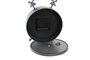 DKD Home Decor Set de 2 Relojes de Sobremesa en Hierro y Cristal Gris y Blanco