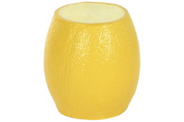 DKD Home Decor Mesita Auxiliar Magnesia 36x36x41 Amarillo Limón