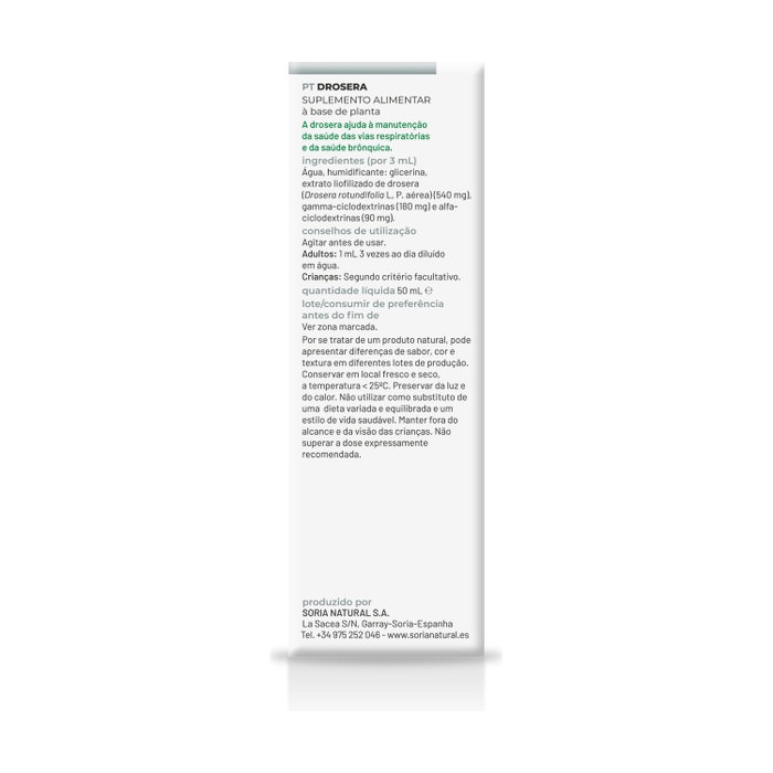 Soria Natural Extracto de Drosera Fórmula XXI 50 ml