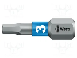 WERA Punta de destornillador Hexagonal BiTorsion 3 mm