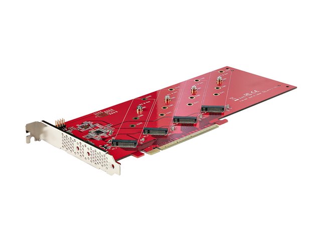 StarTech QUAD-M2-PCIE-CARD-B Tarjeta de Interfaz Cuádruple M.2 PCIe 4.0 x16 StarTech QUAD-M2-PCIE-CARD-B Tarjeta de Interfaz Cuádruple M.2 PCIe 4.0 x16