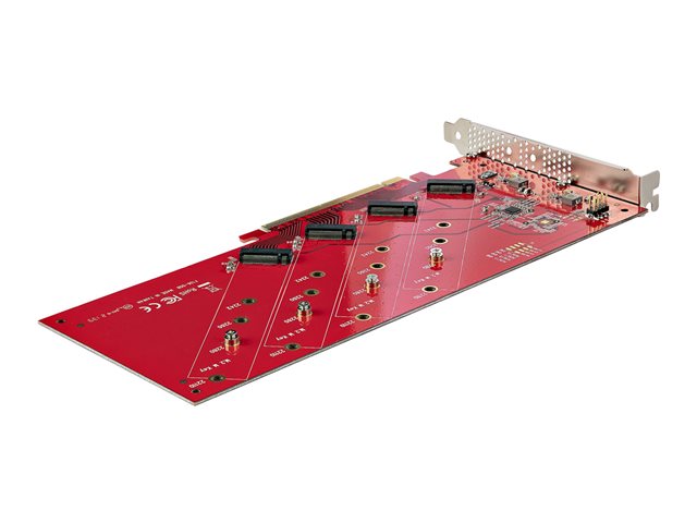 StarTech QUAD-M2-PCIE-CARD-B Tarjeta de Interfaz Cuádruple M.2 PCIe 4.0 x16 StarTech QUAD-M2-PCIE-CARD-B Tarjeta de Interfaz Cuádruple M.2 PCIe 4.0 x16
