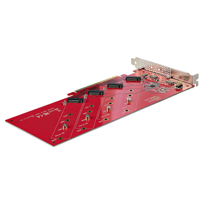 StarTech.com QUAD-M2-PCIE-CARD-B Tarjeta Adaptadora PCIe 4.0 x16 para 4 SSD M.2 NVMe o AHCI, 7.8 Gbit/s por SSD, Bifurcación PCIe