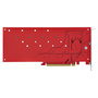 StarTech.com QUAD-M2-PCIE-CARD-B Tarjeta Adaptadora PCIe 4.0 x16 para 4 SSD M.2 NVMe o AHCI, 7.8 Gbit/s por SSD, Bifurcación PCIe