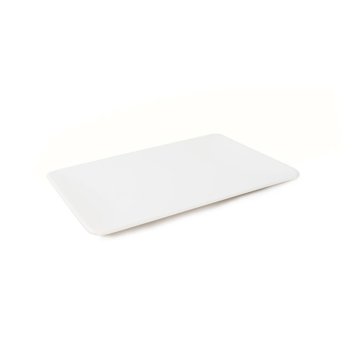 Hermia ST032202F022A000000MAKRS00 Juego de Fuentes de Gres Cerámico Blanco 31 x 21 cm (2 Piezas) Apto Microondas