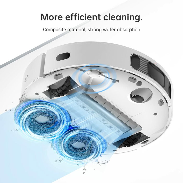 Dreame RMP8 Bayeta para Mopa Robot Aspirador, Compatible con L10s Ultra, L10 Ultra, L20 Ultra, L10s Pro, X40 Ultra, X30 Ultra, L40 Ultra (4 Piezas)