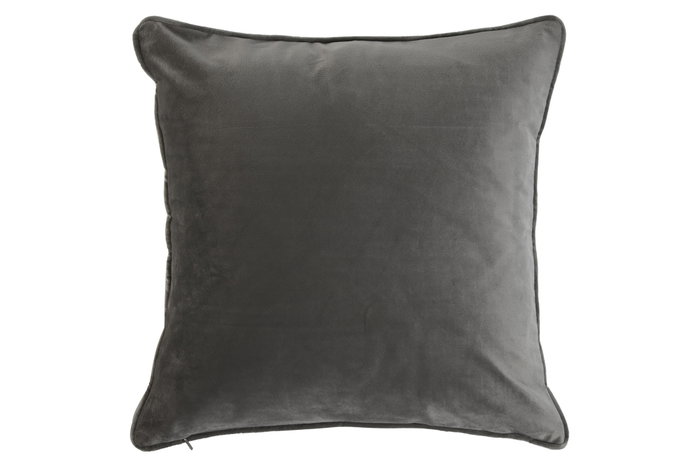 DKD Home Decor Cojín de Poliéster Gris Claro 45x45 cm