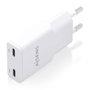 Aisens Cargador GaN 30W con 2xUSB-C Blanco ASCH-30W2P048-W