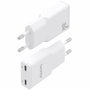 Aisens Cargador GaN 30W con 2xUSB-C Blanco ASCH-30W2P048-W