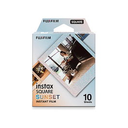 FUJIFILM INSTAX SQUARE Sunset - Película para SQ40, 10 Piezas, 62x62 mm, ISO 800