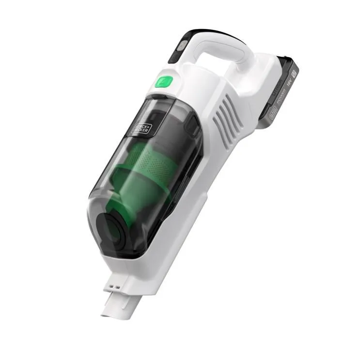 Black + Decker Aspiradora Escoba Multifunción REVSV18D1-QW 36 AW 18 V 2.0 Ah Blanco