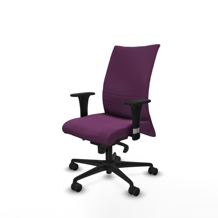 PIQUERAS Y CRESPO Silla Albacete confidente con mecanismo Sincro, similpiel Morado PIQUERAS Y CRESPO Silla Albacete confidente con mecanismo Sincro, similpiel Morado