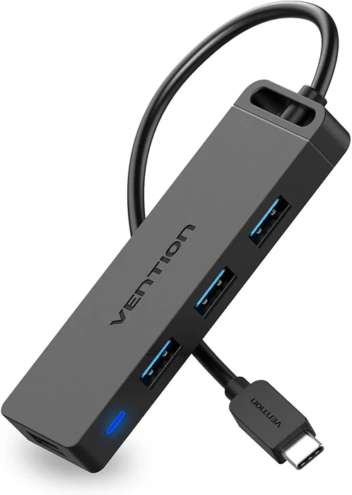 Vention TGKBB Hub USB-C a 4 puertos USB 3.0 con alimentación Micro-USB Vention TGKBB Hub USB-C a 4 puertos USB 3.0 con alimentación Micro-USB