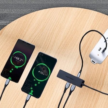 Vention TGKBB Hub USB Tipo C 4xUSB 1xMicroUSB PD 15cm Vention TGKBB Hub USB Tipo C 4xUSB 1xMicroUSB PD 15cm
