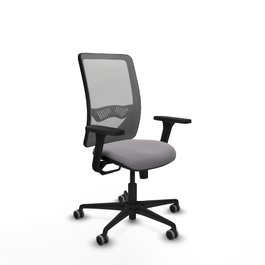 PIQUERAS Y CRESPO Silla de oficina Zulema Gris con mecanismo Sincro