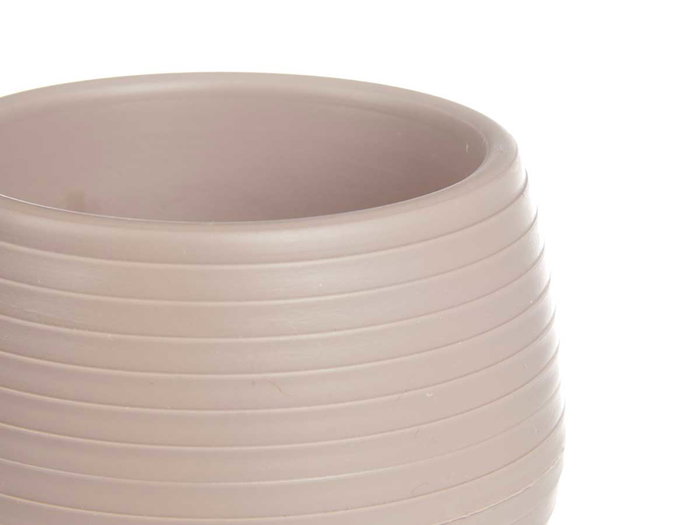 Ibergarden Set 3 Macetas Reserva Agua 13 cm Taupe (Set de 4)