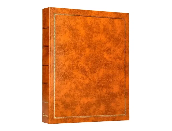 Liderpapel Álbum de Fotos Serie Classic con Anillas y 20 Hojas Autoadhesivas, Color Marrón