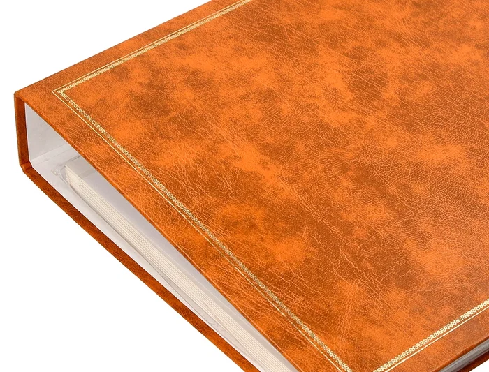 Liderpapel Álbum de Fotos Serie Classic con Anillas y 20 Hojas Autoadhesivas, Color Marrón