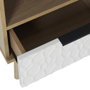 Home Deco Factory Mesita de Noche Bicolor con Cajón Sven