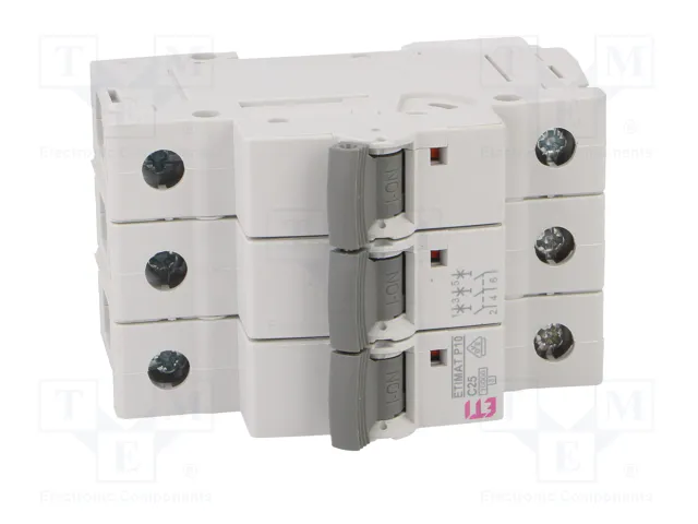 ETI POLAM Interruptor magnetotérmico ETIMAT P10 3P C25 25A 10kA