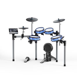 DONNER Batería Electrónica Backbeat con Platos y Pads Inteligentes, Pantalla Táctil 7" y Diseño Personalizable