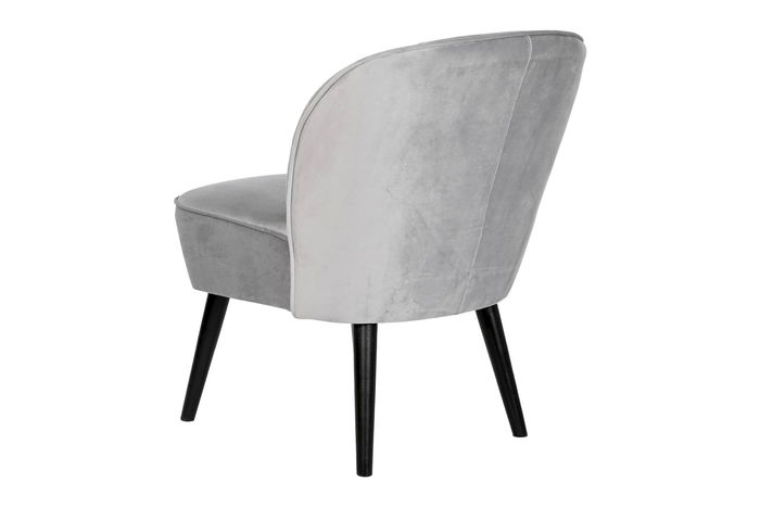 DKD Home Decor Butaca Gris Negro 66 x 76 x 59 cm Poliester y Madera