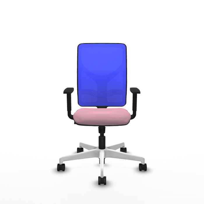 PIQUERAS Y CRESPO Silla de oficina Motilla con mecanismo Sincro, Rosa y Azul