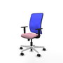 PIQUERAS Y CRESPO Silla de oficina Motilla con mecanismo Sincro, Rosa y Azul