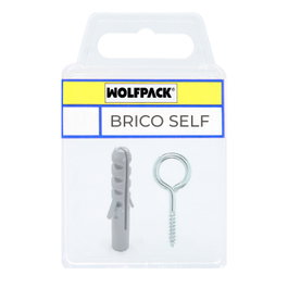 WOLFPACK LINEA PROFESIONAL Taco Nº 6 Con Hembrillas Cerradas 19x60 mm, 7 unidades