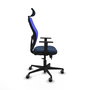 PIQUERAS Y CRESPO Silla de oficina Jorquera con mecanismo Sincro/Traslack Azul