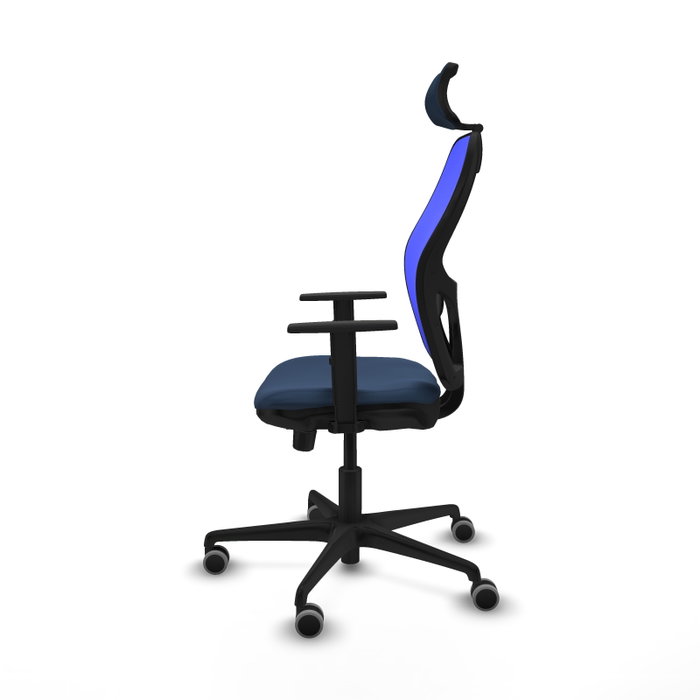 PIQUERAS Y CRESPO Silla de oficina Jorquera con mecanismo Sincro/Traslack Azul