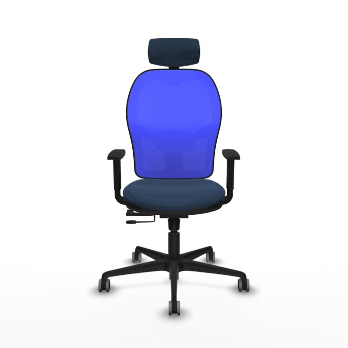 PIQUERAS Y CRESPO Silla de oficina Jorquera con mecanismo Sincro/Traslack Azul