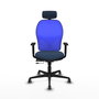 PIQUERAS Y CRESPO Silla de oficina Jorquera con mecanismo Sincro/Traslack Azul