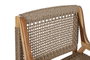 DKD Home Decor Silla de Teca y Fibra Marrón