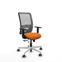 PIQUERAS Y CRESPO Silla de oficina Zulema con mecanismo Sincro/Traslack, Naranja y Gris