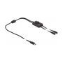 DeLOCK Cable USB Type-C™ a 2 x DC 5,5 x 2,1 mm con interruptor, 1 m