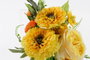 DKD Home Decor Ramo de Rosas Amarillo y Blanco PE