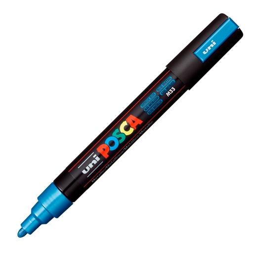 POSCA Marcador PC-5M Azul Metálico Punta Bala 1.8-2.5 mm POSCA Marcador PC-5M Azul Metálico Punta Bala 1.8-2.5 mm