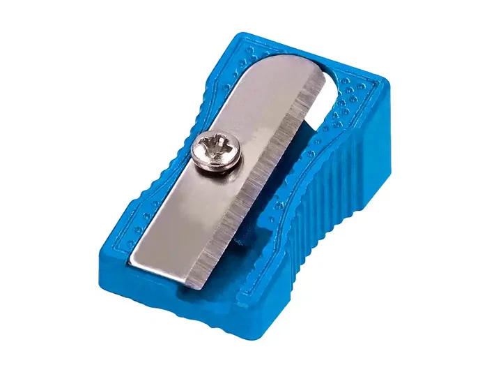 Liderpapel Sacapuntas Metálico Cuña Azul