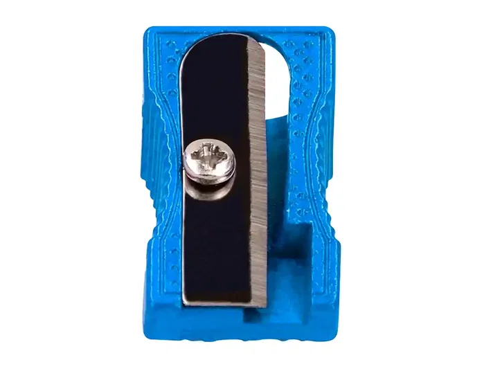Liderpapel Sacapuntas Metálico Cuña Azul