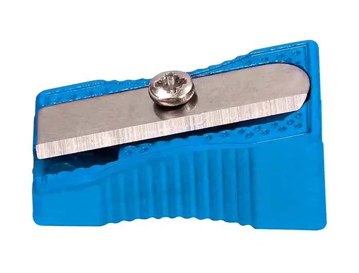 Liderpapel Sacapuntas Metálico Cuña Azul