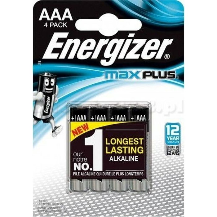 Energizer MAX PLUS AAA Blíster de 4 unidades Energizer MAX PLUS AAA Blíster de 4 unidades