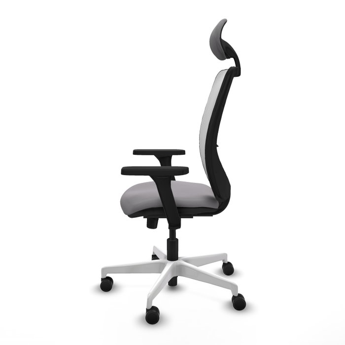 PIQUERAS Y CRESPO Silla de oficina Zulema con mecanismo Sincro, Gris y Blanco PIQUERAS Y CRESPO Silla de oficina Zulema con mecanismo Sincro, Gris y Blanco